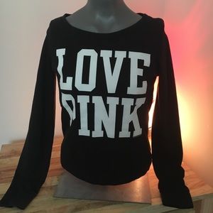 Victoria’s Secret black sweatshirt with logo